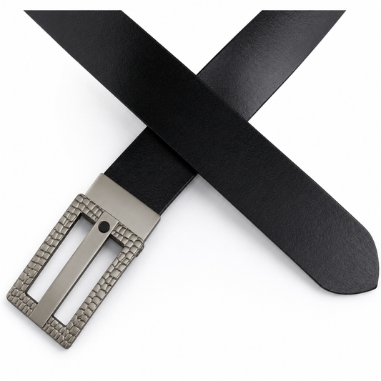 Luxora Black Genuine Leather Belt