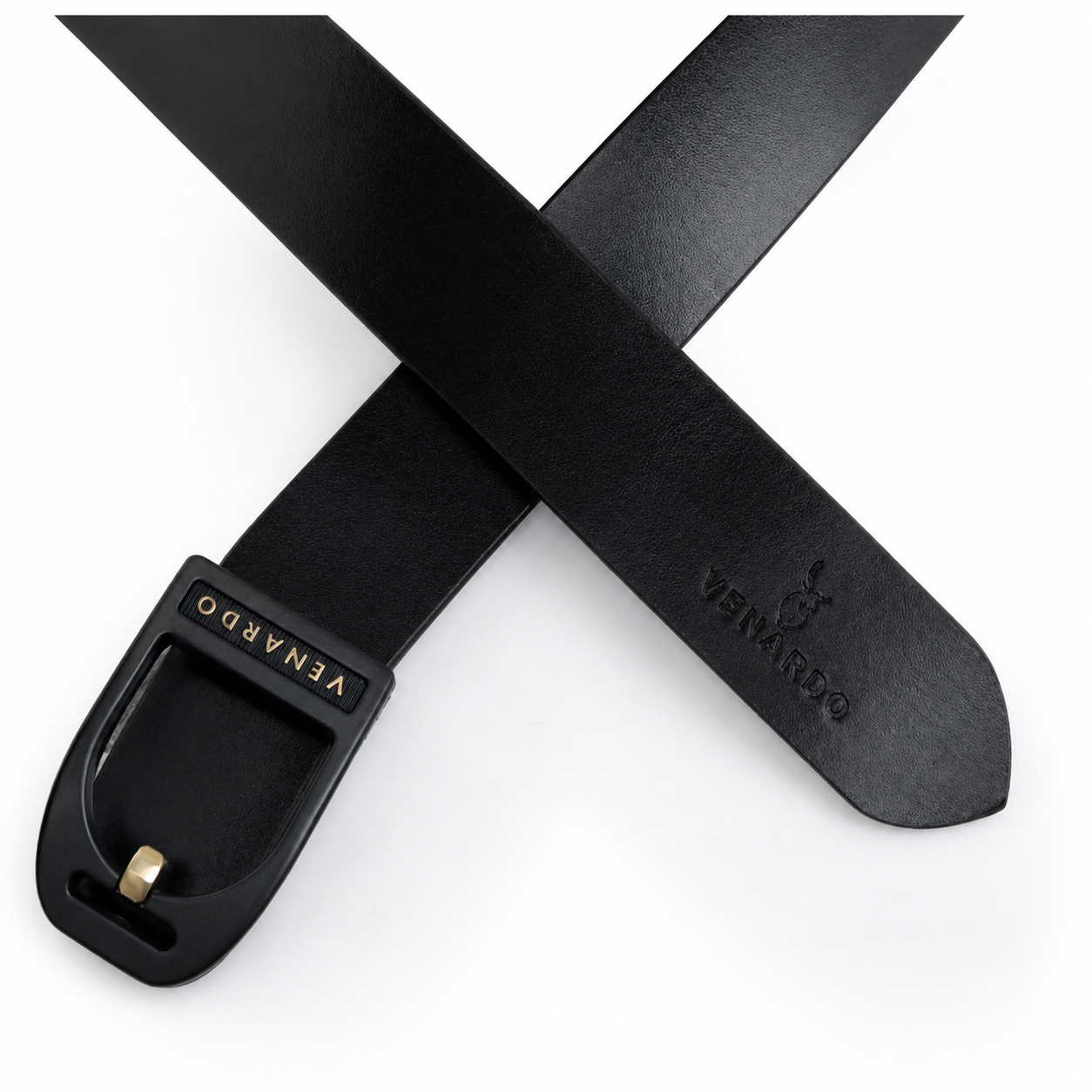 Blackline Elite Black Genuine Leather Belt
