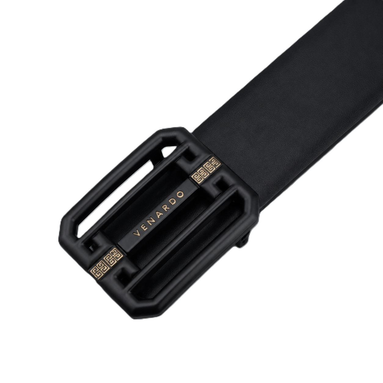 Apex Black Genuine Leather Belt