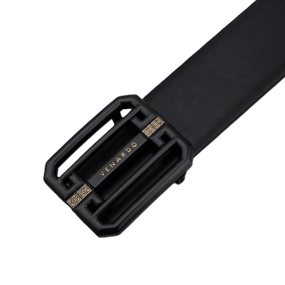 Apex Black Genuine Leather Belt