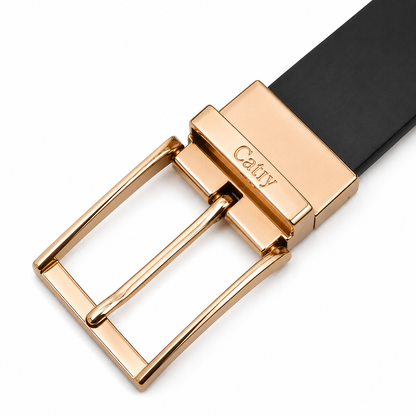Veltro Black Genuine Leather Belt