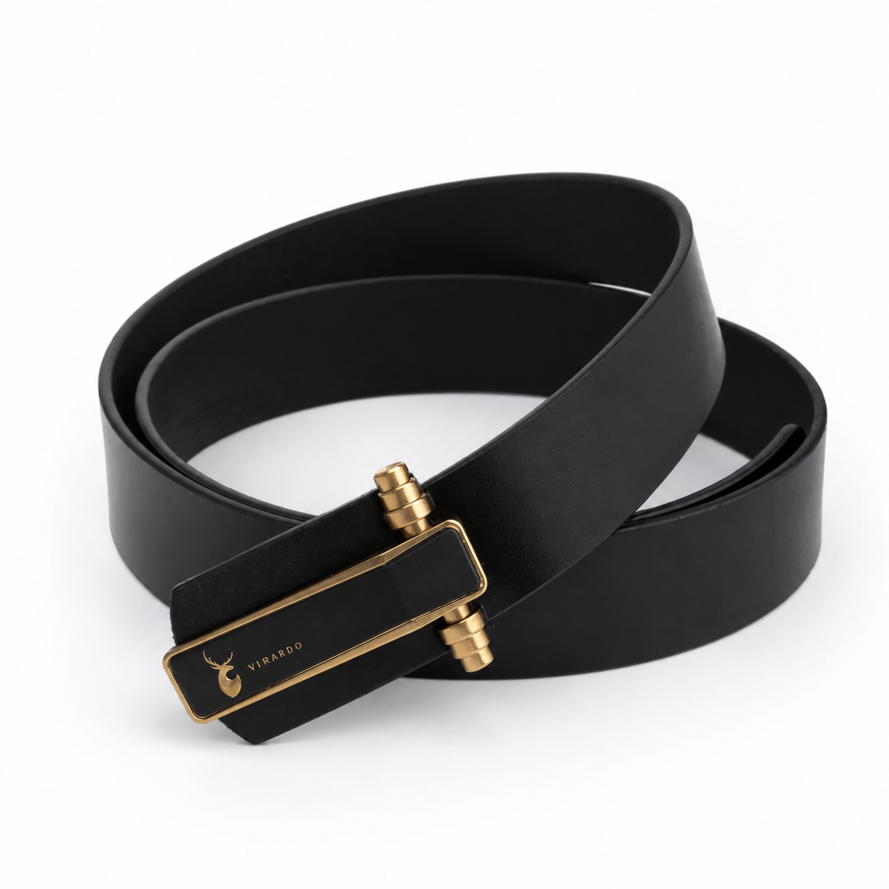 Luxor edge Black Genuine Leather Belt