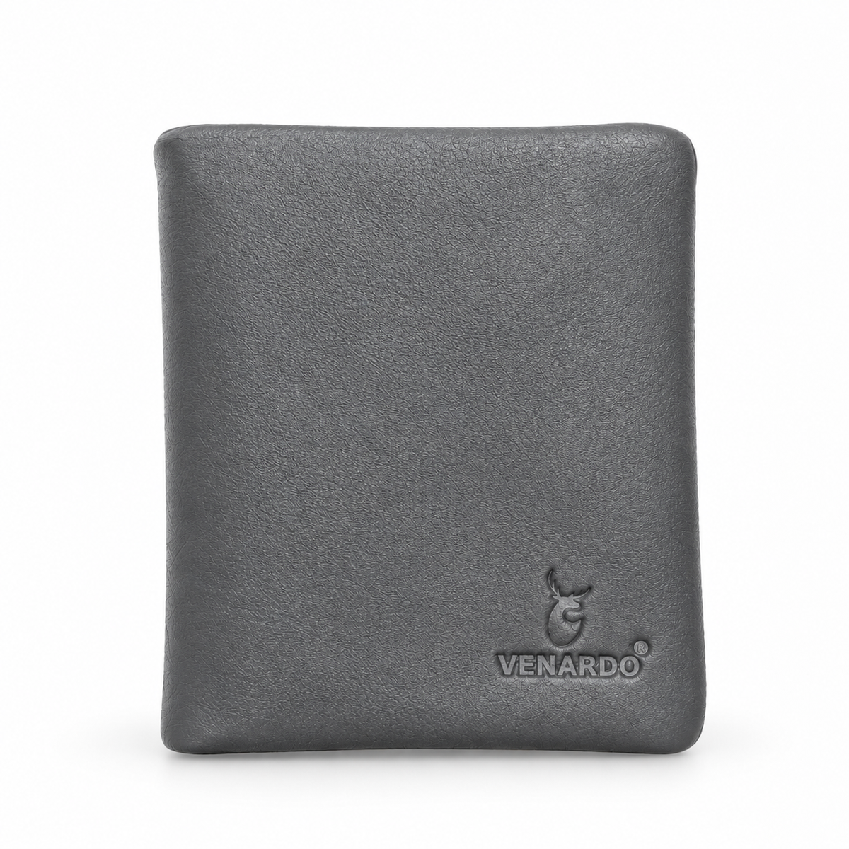 The Vintage Bi-Fold Pattern Men's Leather grey Wallet